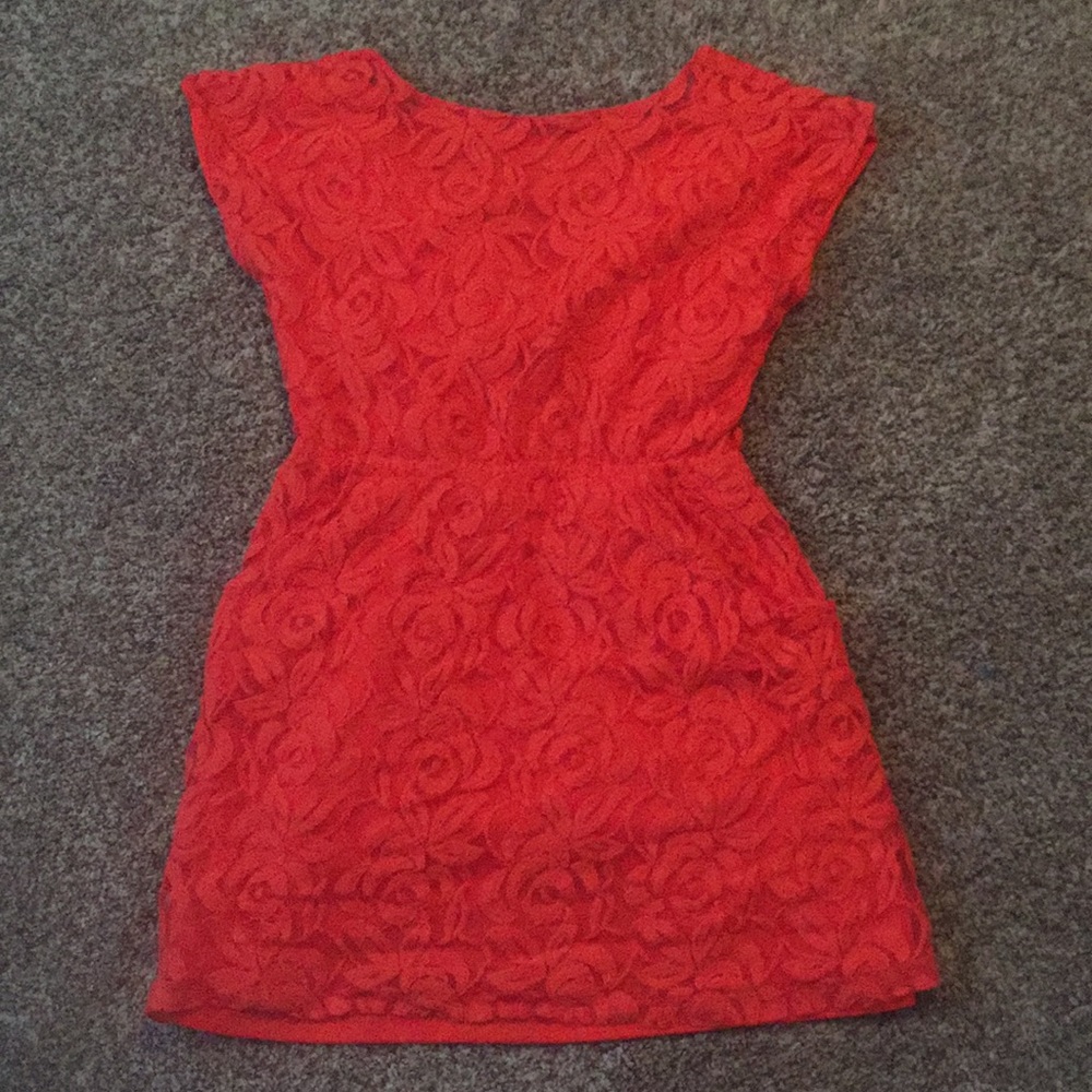 GB orange dress